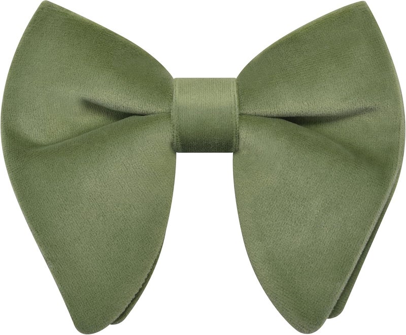 Branduce Velvet Bow Ties for Men Oversize Pre-tie Bowtie Tuxedo Bowties for Wedding - Image 1